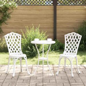 VidaXL Kerti Szék 2 pcs Fehér 39 x 40 x 87cm Alumínium