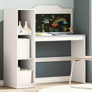 Táblafesték Íróasztal Fehér és szürke 120 x 45 x 118.5 cm