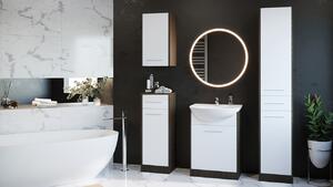MEBLINE Fürdőszoba SLIDO LED wenge / fehér