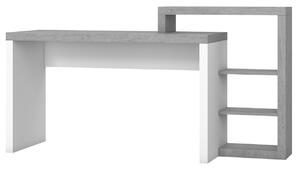 MEBLINE Íróasztal jobb BOTA BT36 fehér / beton colorado