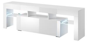MEBLINE TV szekrény TORO 138 fehér fényes