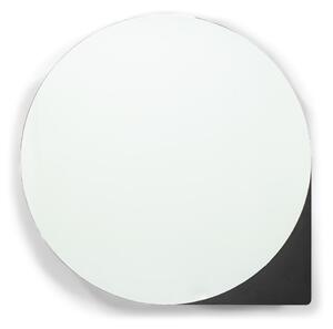 Fekete fém fali-tükrös fürdőszoba szekrény 55x55 cm Sonnet – Spinder Design
