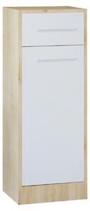 MEBLINE Fürdőszoba szekrény SLIM / NICO SL3 artisan tölgy / fehér