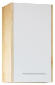MEBLINE Fürdőszoba szekrény SLIM / NICO SL4 artisan tölgy / fehér