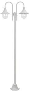 VidaXL fehér 2-égős alumínium kerti állólámpa, E27, 220 cm