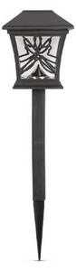 Leszúrható szolár lámpa - szitakötő - fekete, melegfehér - 9 x 9 