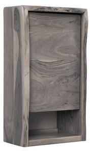 Massziv24 - WOODLAND Fali szekrény 40x70 cm, szürke, akác