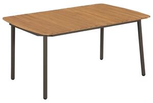 VidaXL 44234 Garden Table 150x90x72cm Solid Acacia Wood and Steel
