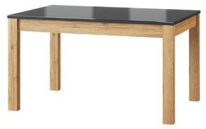 MEBLINE Összecsukható asztal KAMA KM08 136-210 camargue tölgy / fekete fényű