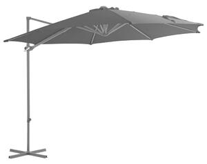 VidaXL antracitszürke konzolos napernyő acélrúddal 300 cm