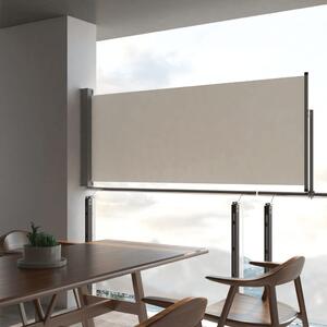 VidaXL krémszínű behúzható oldalsó terasz napellenző 100 x 300 cm