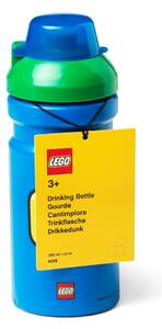 Iconic kék kulacs zöld kupakkal, 390 ml - LEGO®