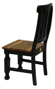 KOLONIAL szék, lakkozott indiai paliszander
