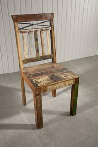 Massziv24 - OLDTIME szék, lakkozott indiai öregfa