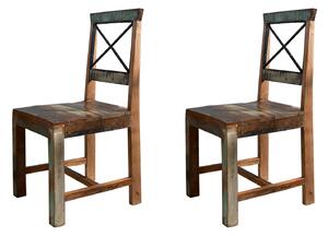 OLDTIME szék, 2 szett, lakkozott indiai paliszander