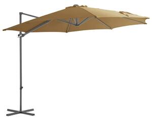 VidaXL tópszínű konzolos napernyő acélrúddal 300 cm