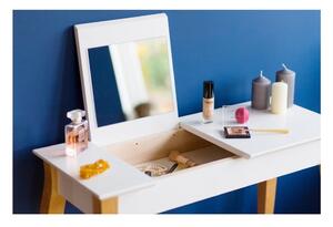 Dressing Table szürke fésülködőasztal tükörrel, hosszúság 105 cm - Ragaba