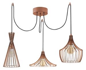 Rézszínű függőlámpa fém búrával Mezopotamya – Opviq lights
