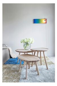 Naïve natúrszínű tömörfa tárolóasztal, 61 x 41 cm - EMKO