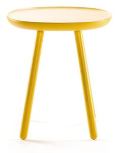 Naïve sárga tárolóasztal, ø 45 cm - EMKO
