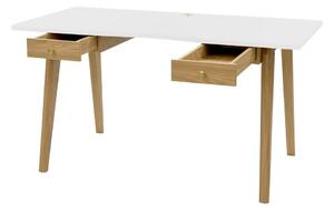 Nice íróasztal, fehér asztallappal - Woodman