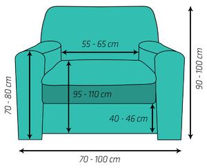 4Home Comfort Plus Multielasztikus fotelhuzatbarna, 70 - 110 cm, 70 - 110 cm