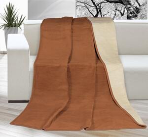 Kira takaró, barna/bézs, 150 x 200 cm