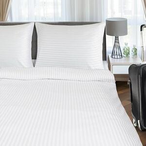 Pamut szállodai ágynemű, fehér, 140 x 200, 70 x 90 cm