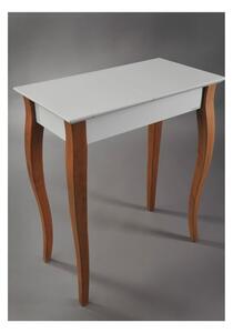 Dressing Table fehér fésülködőasztal tükörrel, hosszúság 65 cm - Ragaba