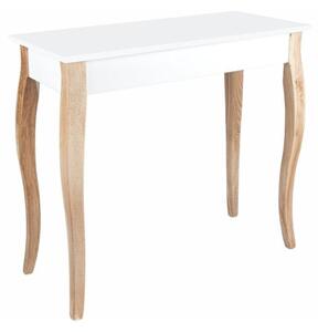 Dressing Table fehér fésülködőasztal tükörrel, hosszúság 85 cm - Ragaba