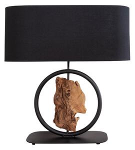 Asztali lámpa FUSIA 58 cm - természetes, fekete