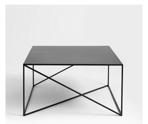 Memo fekete dohányzóasztal, 80 x 80 cm - Custom From