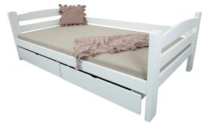 Wilsondo OLGA 5 ágy ágyneműtartóval 90x200 - fehér