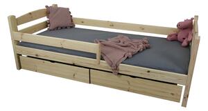 Wilsondo OLGA 5 ágy ágyneműtartóval 90x200 - natúr borovi
