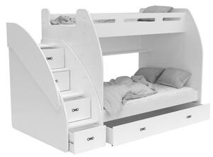 Wilsondo Multifunkciós emeletes ágy Max 3 - több színben Szín: Fehér