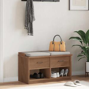 VidaXL SANDNES tömör fenyőfa előszobapad 87x40x50 cm
