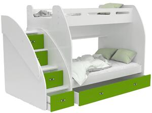 GL MAX 3 multifunkciós emeletes ágy Szín: Zöld