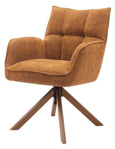 Narancssárga kárpitozott étkezőfotel szett 2 db-os Marilla – Unique Furniture