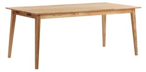 Mimi natúr tölgyfa étkezőasztal, 180 x 90 cm - Rowico