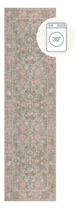Világoszöld mosható futószőnyeg 60x230 cm Una Floral – Flair Rugs