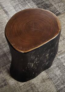 NIKA Fa törzsű szék 35x35x45, lakkozott, akácfa, fekete
