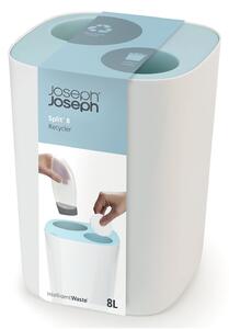 Joseph Joseph Split™ szelektív szemeteskosár fürdőszobába, fehér-kék