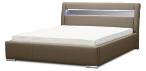 LEXUS kárpitozott ágy LED világítással, 120x200, madryt 1100