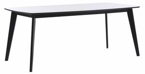 Griffin fekete-fehér étkezőasztal, 190 x 90 cm - Rowico