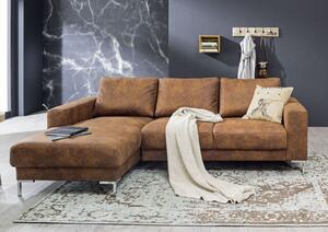 BRISTOL Sarok kanapé 235x150x90, konyak színben