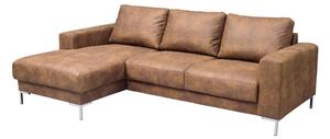 BRISTOL Sarok kanapé 235x150x90, konyak színben
