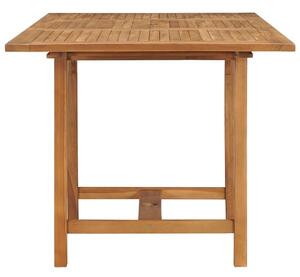 VidaXL kihúzható tömör tíkfa kerti asztal (110-160) x 80 x 75 cm
