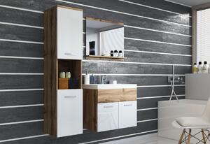 MONTREAL fürdőszoba összeállítás mosdóval, wotan/magasfényű fehér