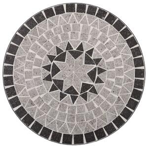 VidaXL szürke kerámia mozaikos bisztróasztal 61 cm