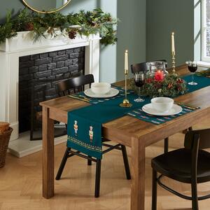 Karácsonyi mintás pamut asztali futó 33x220 cm Nutcracker – Catherine Lansfield